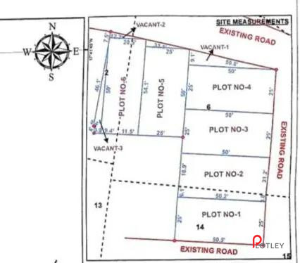 Green land property  Site Plan Map on Plotley